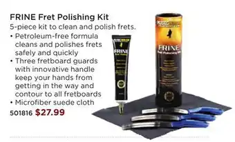 Long & McQuade Music nomad frine 5-piece fret-polishing kit offer