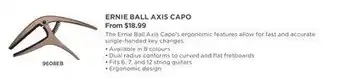 Long & McQuade Ernie ball axis capo - pewter offer