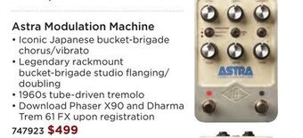 Long & McQuade Astra modulation machine stereo effects pedal offer