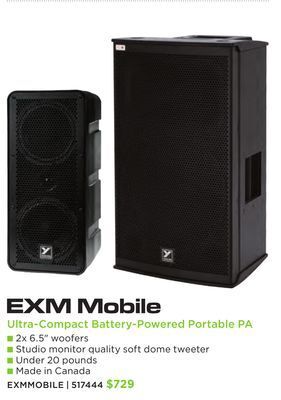 Long & McQuade Yorkville excursion mini battery powered pa offer