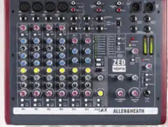 Long & McQuade Allen & heath zed-10fx - 10 channel live/recording mixer with usb & fx offer
