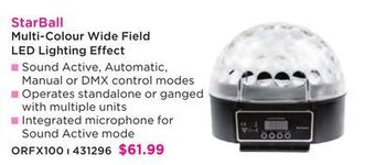 Long & McQuade Orion starball led lighting effect offer