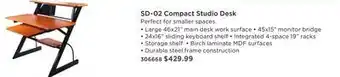 Long & McQuade Yorkville deluxe studio workstation - small offer