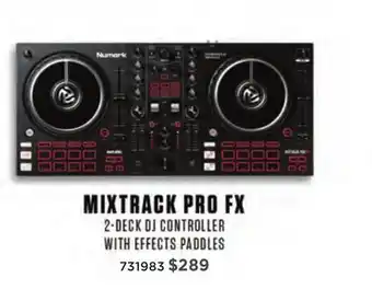 Long & McQuade Numark mixtrack pro fx 2-deck dj controller with fx paddles offer