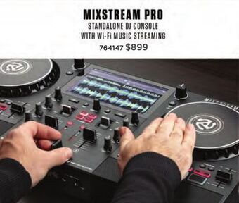 Long & McQuade Numark mixstream pro standalone dj console with wifi music streaming and built-in speakers offer
