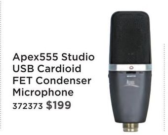 Long & McQuade Apex deluxe usb studio microphone package offer