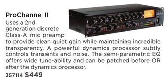 Long & McQuade Art pro audio tube mic preamp/comp/eq offer