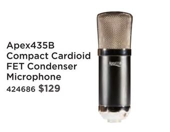 Long & McQuade Apex compact studio condenser mic with case - black offer