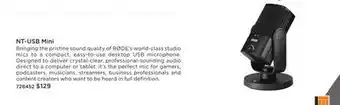 Long & McQuade Rode nt-usb mini studio condenser usb microphone offer
