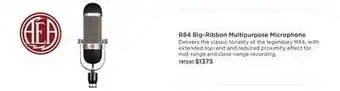 Long & McQuade Aea microphones r84 - ribbon mic offer