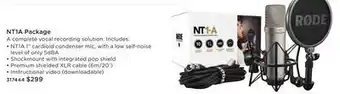 Long & McQuade Rode nt1a package offer