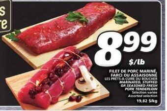 IGA Marinated, Stuffed Or Seasoned Fresh Pork Tenderloin offer