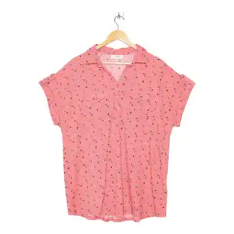 Giant Tiger Mystyle women's plus collared short sleeve printed top with chest pockets offer