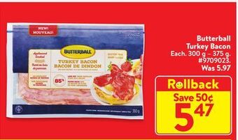 Walmart Butterball turkey bacon offer