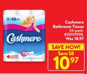 Walmart Cashmere bathroom tissue offer