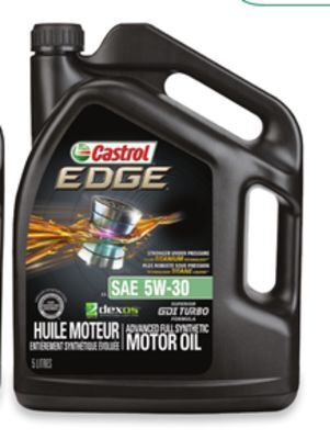 Walmart Castrol edge synthetic or high mileage motor oil offer
