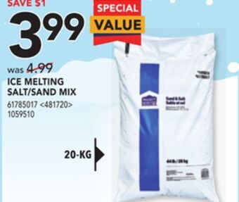 Lowe's Project source ice melting salt/sand mix offer