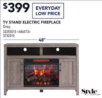 Lowe's Style selections tv stand electric fireplace 48" offer