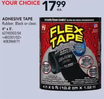 Lowe's Flex seal adhesive tape 4" x 5' offer