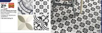 Lowe's Mono serra 8" x 8" porcelain tiles offer