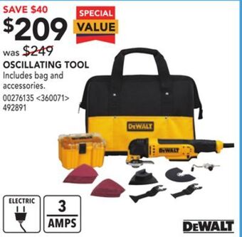 Lowe's Dewalt oscillating tool offer