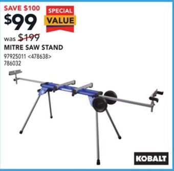 Lowe's Kobalt mitre saw stand offer