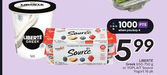 Sobeys Liberté greek offer
