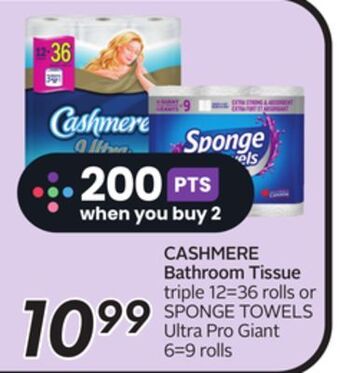 Sobeys Cashmere bathroom tissue offer