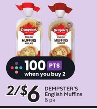 Sobeys Dempster's english muffins offer