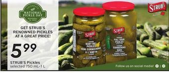 Sobeys Strub's pickles offer