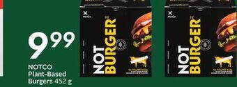 Sobeys Notco plant-based burgers offer