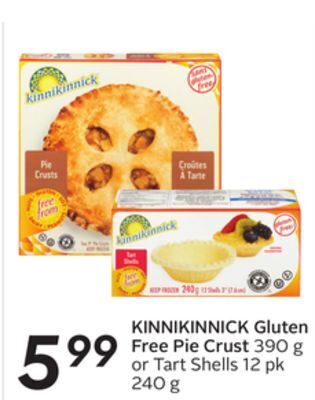 Sobeys Kinnikinnick gluten free pie crust offer