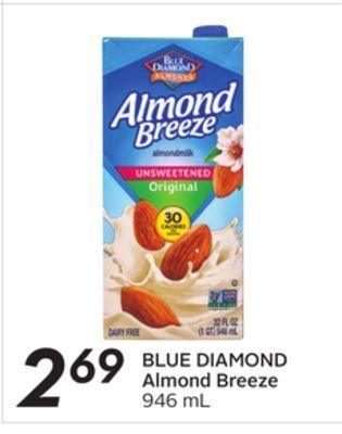 Sobeys Blue diamond almond breeze offer