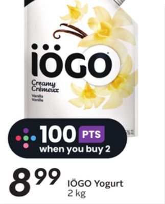 Sobeys Iögo yogurt offer
