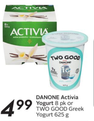 Sobeys Danone activia yogurt offer