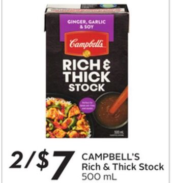 Sobeys Campbell's rich & thick stock offer