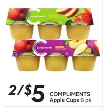 Sobeys Compliments apple cups offer