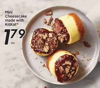 Sobeys Mini cheesecake made with kitkat® offer