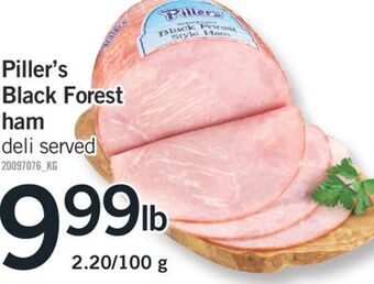 Fortinos Piller's black forest ham offer