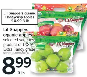 Fortinos Lil snappers organic apples offer