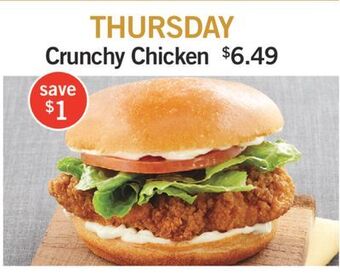 Fortinos Crunchy chicken offer