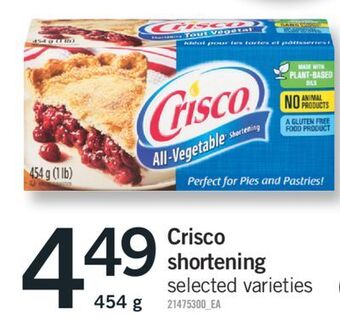 Fortinos Crisco shortening shortening, 454 g offer