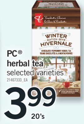 Fortinos Pc® herbal tea, 20's offer