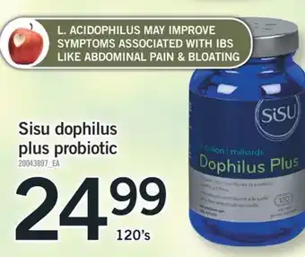 Fortinos Sisu dophilus plus probiotic, 120's offer