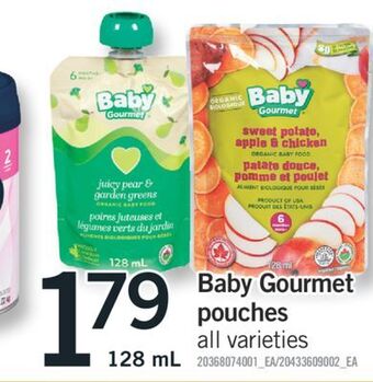 Fortinos Baby gourmet pouches, 128 ml offer