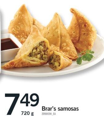 Fortinos Brar's samosas, 720 g offer