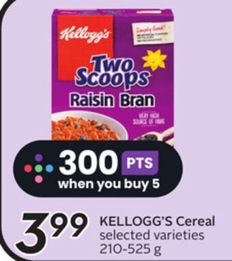 Sobeys Kellogg's cereal offer