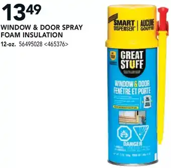RONA Window & door spray foam insulation offer