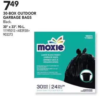 RONA 30-box outdoor garbage bags 30" x 33" offer