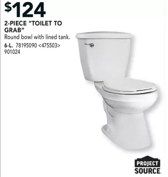 RONA Project source 2-piece "toilet to grab" offer